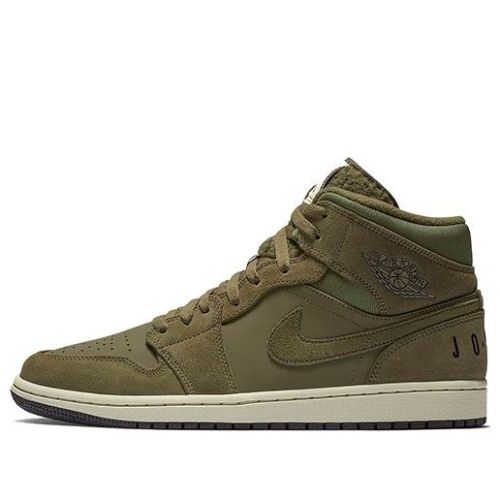 Air Jordan 1 Retro Mid ??Olive Canvas?? BQ6579-300