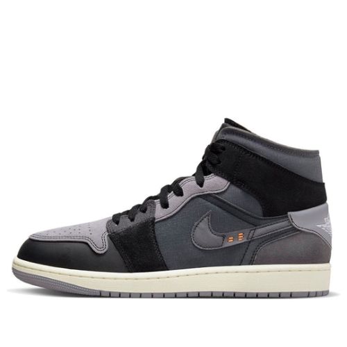 Air Jordan 1 Mid SE Craft ??Inside Out ?C Black?? DM9652-001