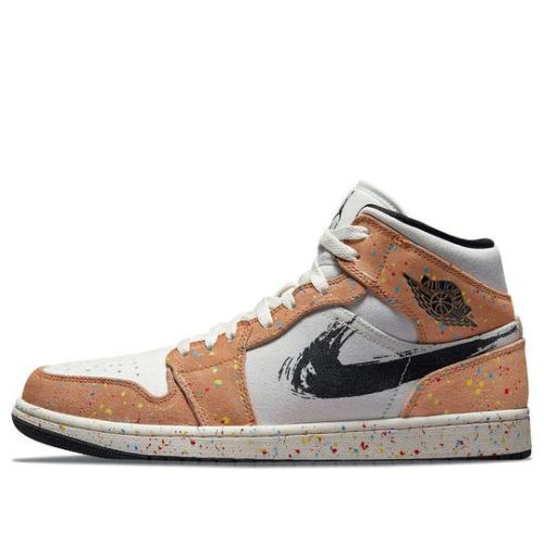 Air Jordan 1 Mid SE ??Brushstroke Paint Splatter?? DA8005-100