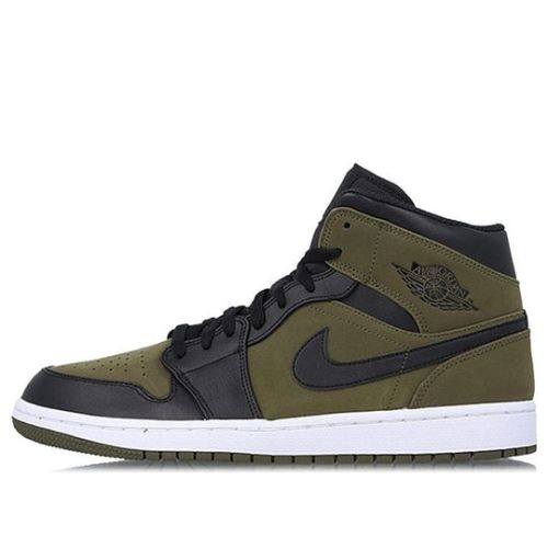 Air Jordan 1 Mid ??Olive Canvas?? 554724-301