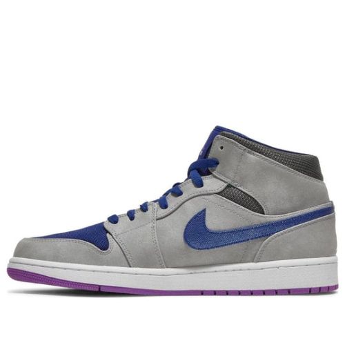 Air Jordan 1 Mid ??Matte Silver Purple?? 554724-008