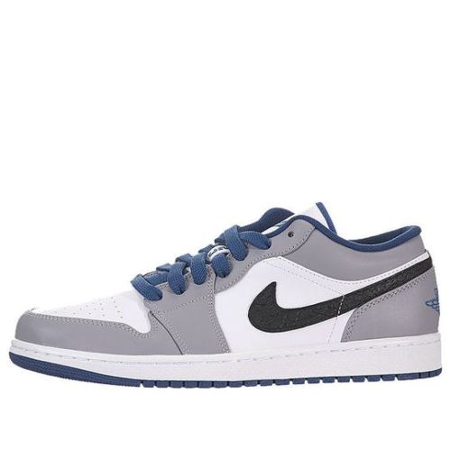 Air Jordan 1 Low ??Cement True Blue?? 553558-103