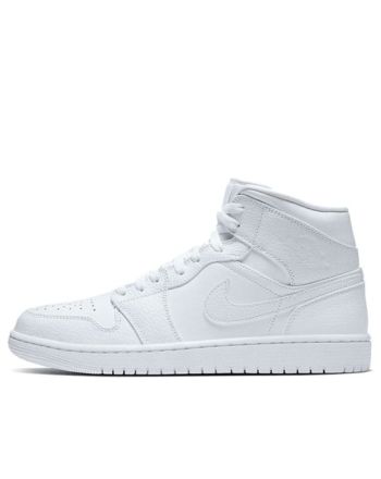 Air Jordan 1 Mid ??Triple White?? 554724-130