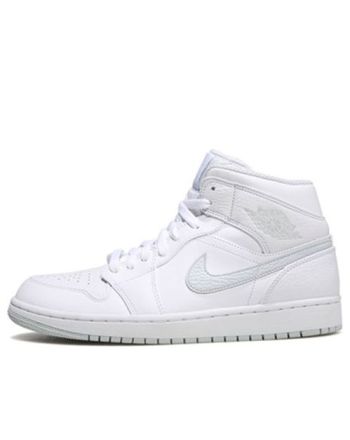 Air Jordan 1 Retro Mid ??White Platinum?? 554724-108