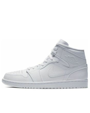 Air Jordan 1 Mid ??Triple White?? 554724-129