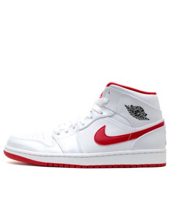 Air Jordan 1 Mid ??White Gym Red?? 554724-101