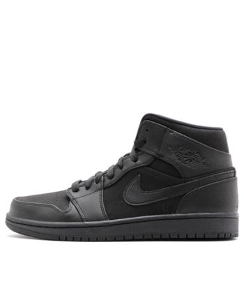 Air Jordan 1 Mid ??Triple Black?? 554724-011