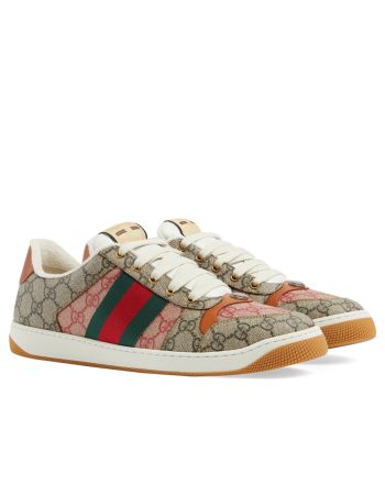 Gucci Unisex Lunar New Year Screener GG Sneaker 722618 Coffee