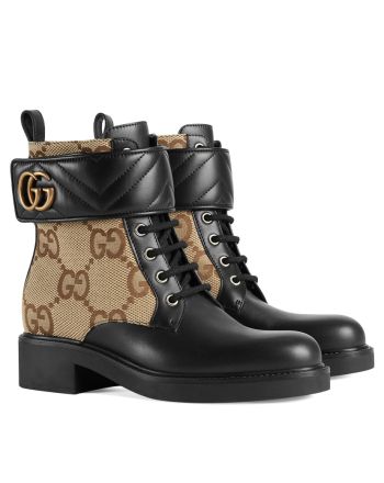 Gucci Women's Ankle Boot With Double G 678984 Black