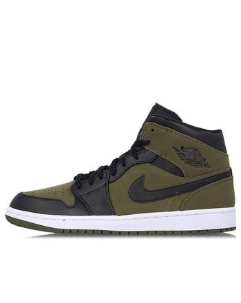 Air Jordan 1 Mid ??Olive Canvas?? 554724-301