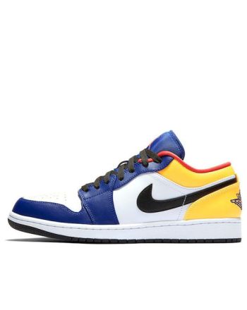 Air Jordan 1 Low ??White Deep Royal Blue?? 553558-123