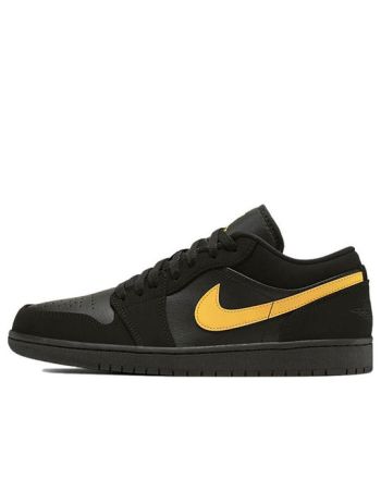 Air Jordan 1 Low ??Black University Gold?? 553558-071