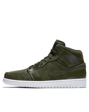 Air Jordan 1 Mid ??Sequoia Max Orange?? 554724-302